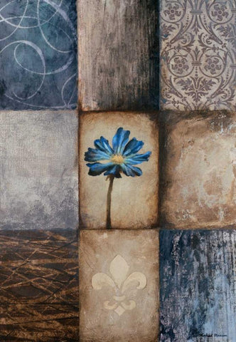 Frail II White Modern Wood Framed Art Print with Double Matting by Marcon, Michael