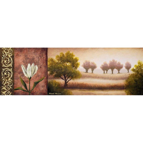 Jarvis II White Modern Wood Framed Art Print by Marcon, Michael