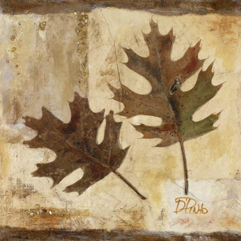 Fall II Black Ornate Wood Framed Art Print with Double Matting by Pinto, Patricia