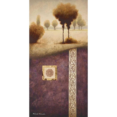 Transitional Landscape IV White Modern Wood Framed Art Print by Marcon, Michael