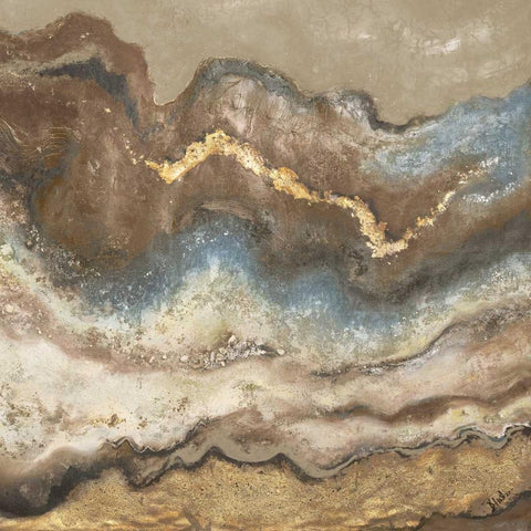 Neutral Tierra Square White Modern Wood Framed Art Print by Pinto, Patricia