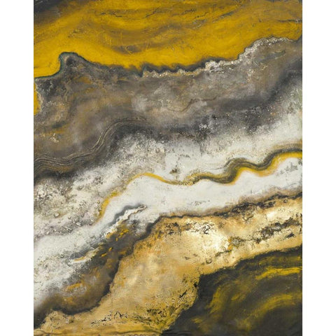 Lava Flow II Gold Ornate Wood Framed Art Print with Double Matting by Pinto, Patricia