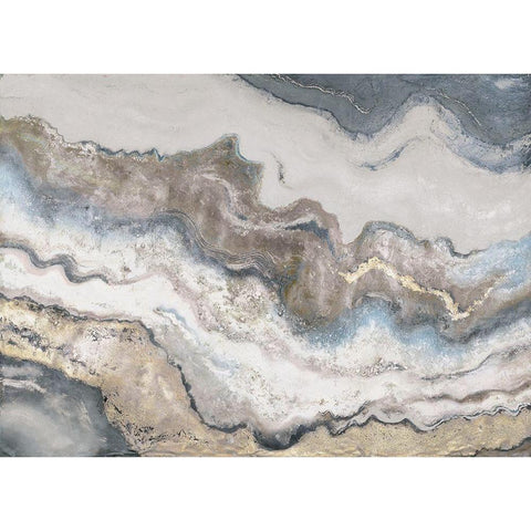 Neutral Marble White Modern Wood Framed Art Print by Pinto, Patricia