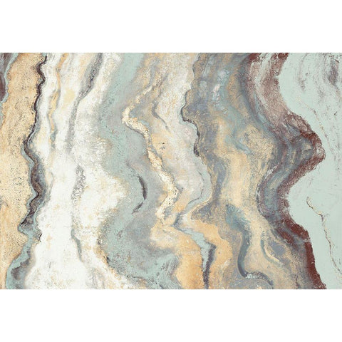 Cool Flow I Black Modern Wood Framed Art Print by Pinto, Patricia