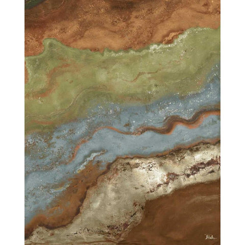 Autumn Tierra II White Modern Wood Framed Art Print by Pinto, Patricia