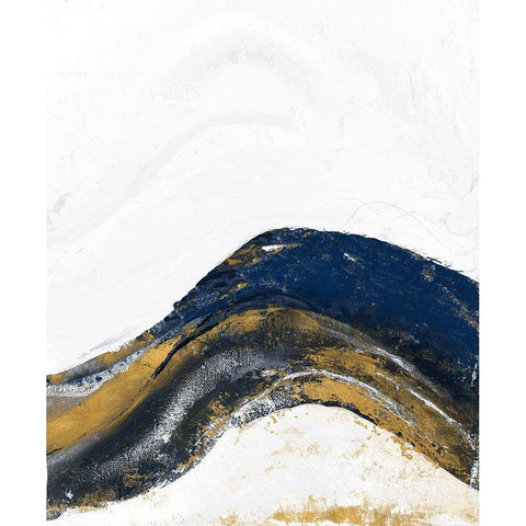 White Marble Tierra Black Modern Wood Framed Art Print by Pinto, Patricia