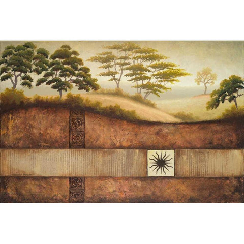Sun Valley II Black Modern Wood Framed Art Print by Marcon, Michael