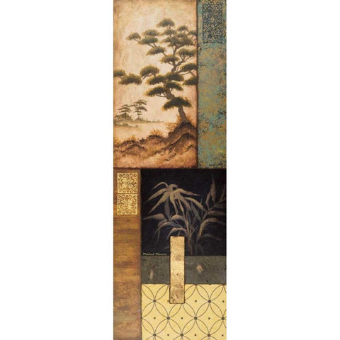 Somewhere in Japan I Black Modern Wood Framed Art Print with Double Matting by Marcon, Michael