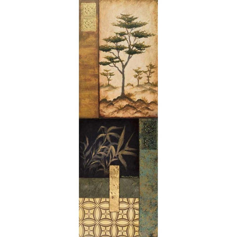 Somewhere in Japan II Black Modern Wood Framed Art Print with Double Matting by Marcon, Michael