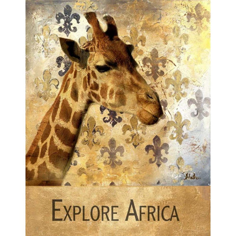 Explore Africa Black Modern Wood Framed Art Print by Pinto, Patricia