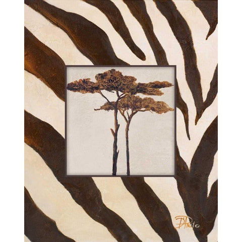 Contemporary Africa I White Modern Wood Framed Art Print by Pinto, Patricia