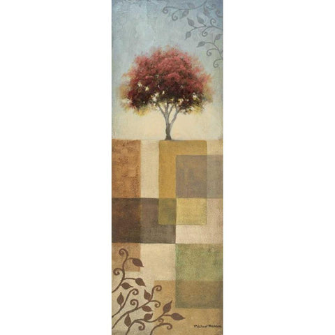 New May Colors Black Modern Wood Framed Art Print with Double Matting by Marcon, Michael
