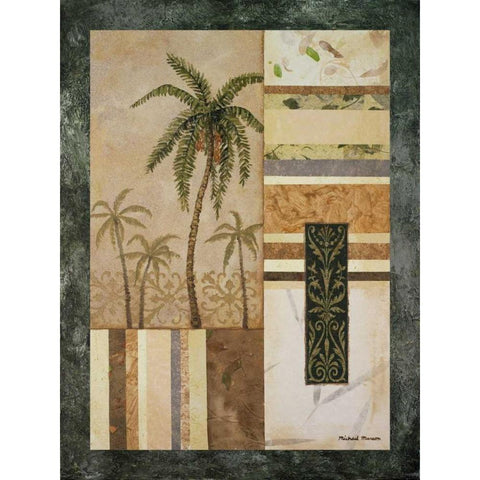 Date Palm Gold Ornate Wood Framed Art Print with Double Matting by Marcon, Michael