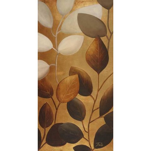 Gold Eco-Chic I Black Modern Wood Framed Art Print by Pinto, Patricia