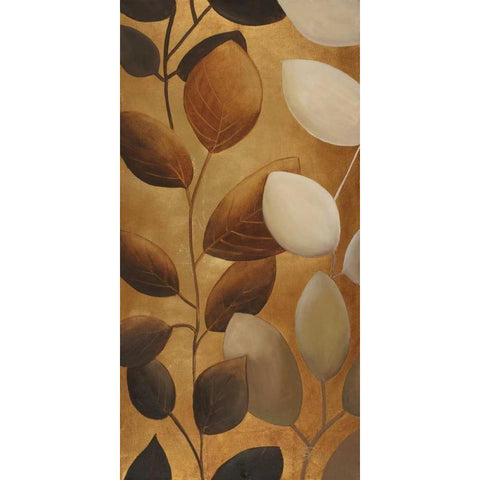 Gold Eco-Chic II Gold Ornate Wood Framed Art Print with Double Matting by Pinto, Patricia