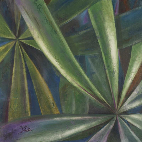 Abanico V Black Ornate Wood Framed Art Print with Double Matting by Pinto, Patricia