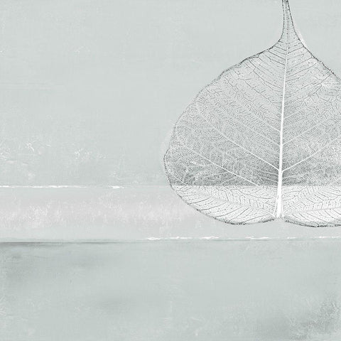 Less is More on Gray 1 Black Modern Wood Framed Art Print by Pinto, Patricia