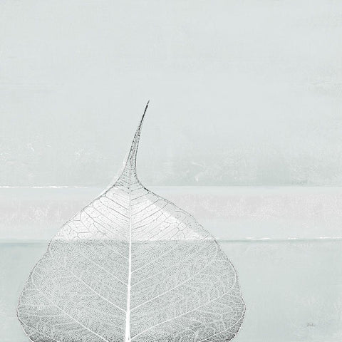 Less is More on Gray !! Black Modern Wood Framed Art Print with Double Matting by Pinto, Patricia