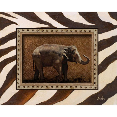 New Zebra Inspiration I White Modern Wood Framed Art Print by Pinto, Patricia