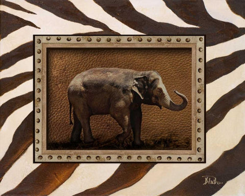 New Zebra Inspiration I White Modern Wood Framed Art Print with Double Matting by Pinto, Patricia