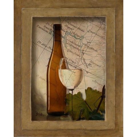 Old Napa I White Modern Wood Framed Art Print by Pinto, Patricia