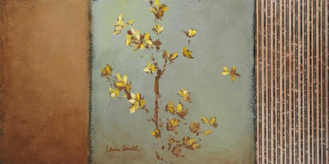 Sun-Kissed Branches I White Modern Wood Framed Art Print with Double Matting by Loreth, Lanie