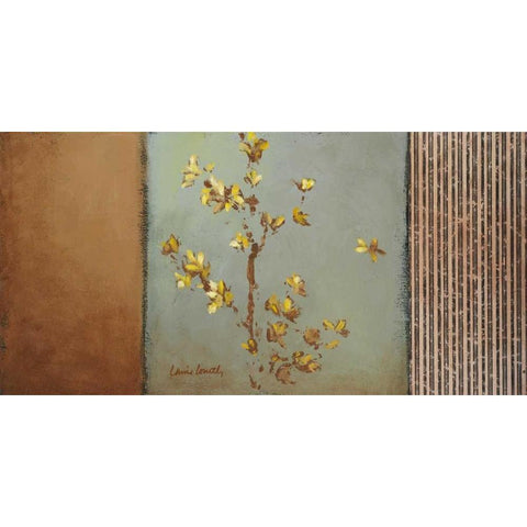 Sun-Kissed Branches I Black Modern Wood Framed Art Print with Double Matting by Loreth, Lanie