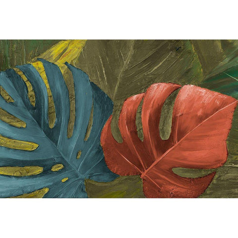 Teal And Rust Forever I Black Modern Wood Framed Art Print by Pinto, Patricia