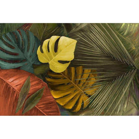 Teal And Rust Forever II Black Modern Wood Framed Art Print with Double Matting by Pinto, Patricia