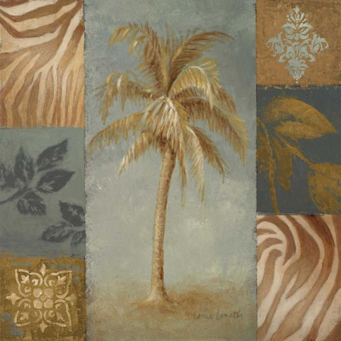 Island Paradise II Black Ornate Wood Framed Art Print with Double Matting by Loreth, Lanie