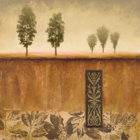 Fairhaven II Black Modern Wood Framed Art Print by Marcon, Michael