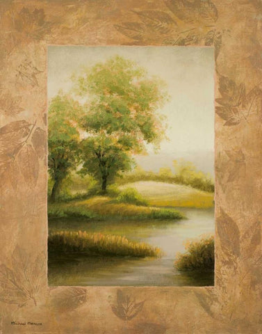 Up North Black Ornate Wood Framed Art Print with Double Matting by Marcon, Michael