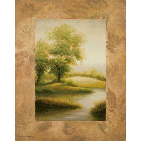 Up North Gold Ornate Wood Framed Art Print with Double Matting by Marcon, Michael