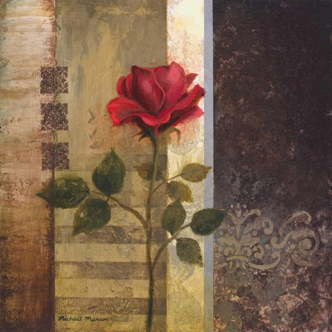 Elegance II White Modern Wood Framed Art Print by Marcon, Michael
