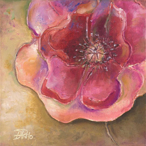 Pink Accent II White Modern Wood Framed Art Print by Pinto, Patricia