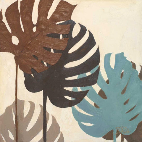 My Fashion Leaves IV Black Ornate Wood Framed Art Print with Double Matting by Pinto, Patricia