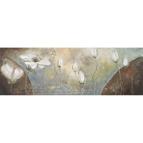 Magic Garden I White Modern Wood Framed Art Print by Pinto, Patricia