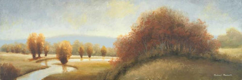 In a Distant Season II Black Ornate Wood Framed Art Print with Double Matting by Marcon, Michael