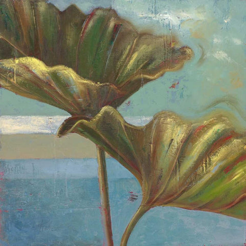 Blue Dream II White Modern Wood Framed Art Print by Pinto, Patricia