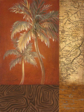 Bon Voyage II Black Ornate Wood Framed Art Print with Double Matting by Loreth, Lanie