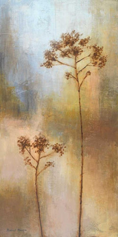 New Spring Light II White Modern Wood Framed Art Print with Double Matting by Marcon, Michael