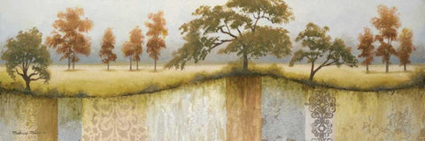 The End of a Winter II White Modern Wood Framed Art Print with Double Matting by Marcon, Michael