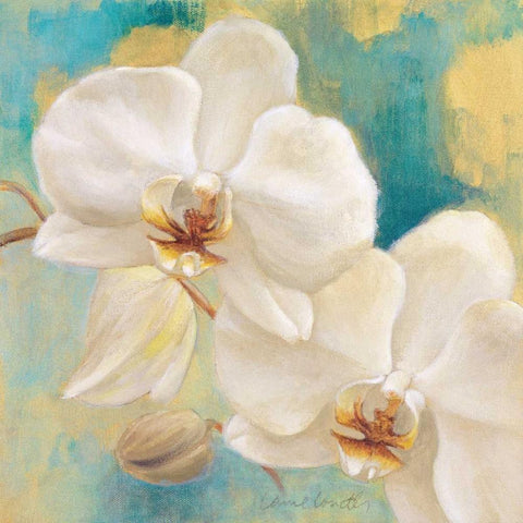 Spring into Summer I White Modern Wood Framed Art Print by Loreth, Lanie