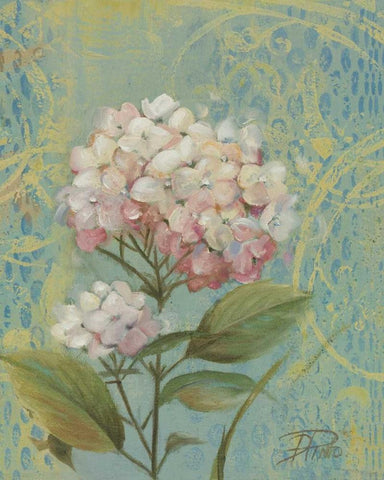 The Garden Flower I White Modern Wood Framed Art Print with Double Matting by Pinto, Patricia