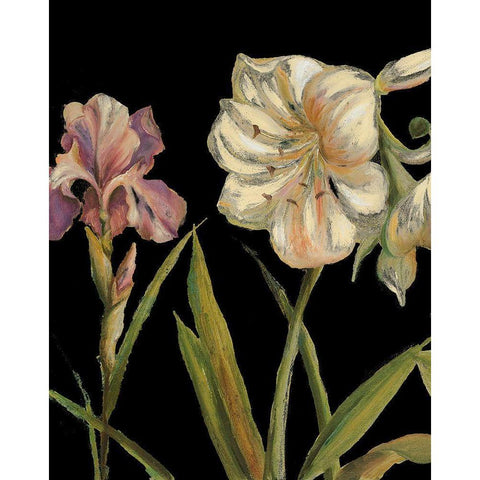 The Garden At Night I Gold Ornate Wood Framed Art Print with Double Matting by Pinto, Patricia