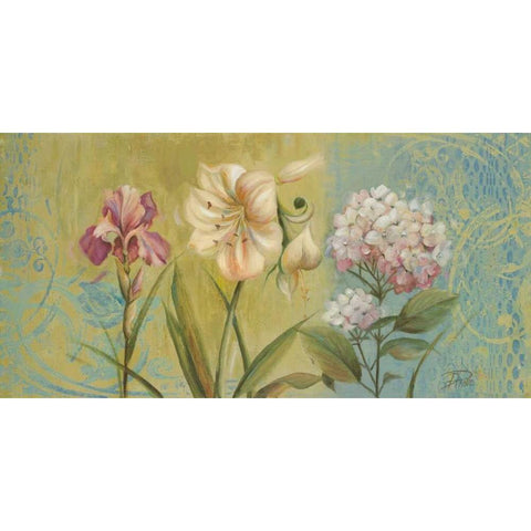 The Garden I Black Modern Wood Framed Art Print with Double Matting by Pinto, Patricia