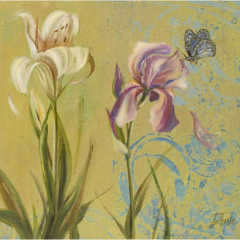 The Garden in Green II Black Modern Wood Framed Art Print with Double Matting by Pinto, Patricia