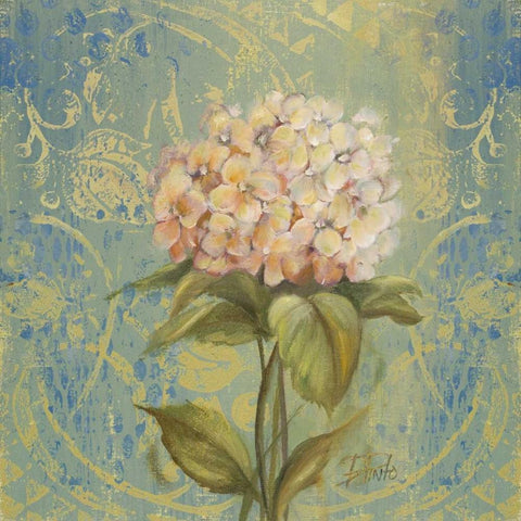 The Garden Flower II Black Modern Wood Framed Art Print with Double Matting by Pinto, Patricia