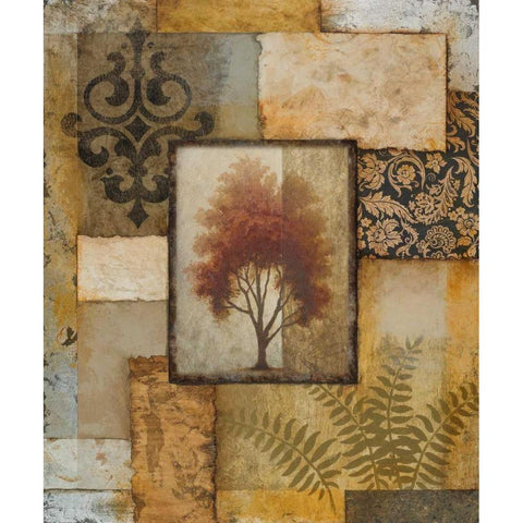 Sanctuary I Black Modern Wood Framed Art Print with Double Matting by Marcon, Michael