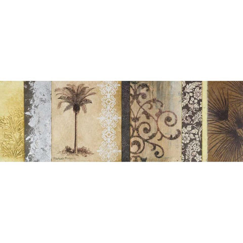 Decorative Palm II Black Modern Wood Framed Art Print by Marcon, Michael